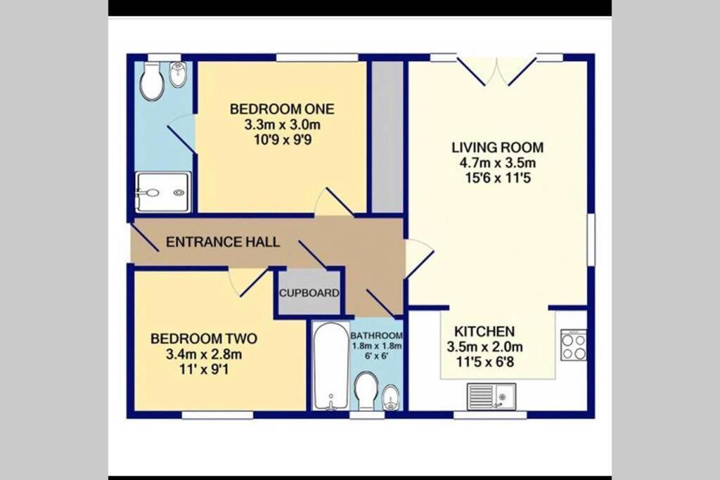 Mills Apartment - Two Bedroom En-Suite Apartment ノーザンプトン エクステリア 写真